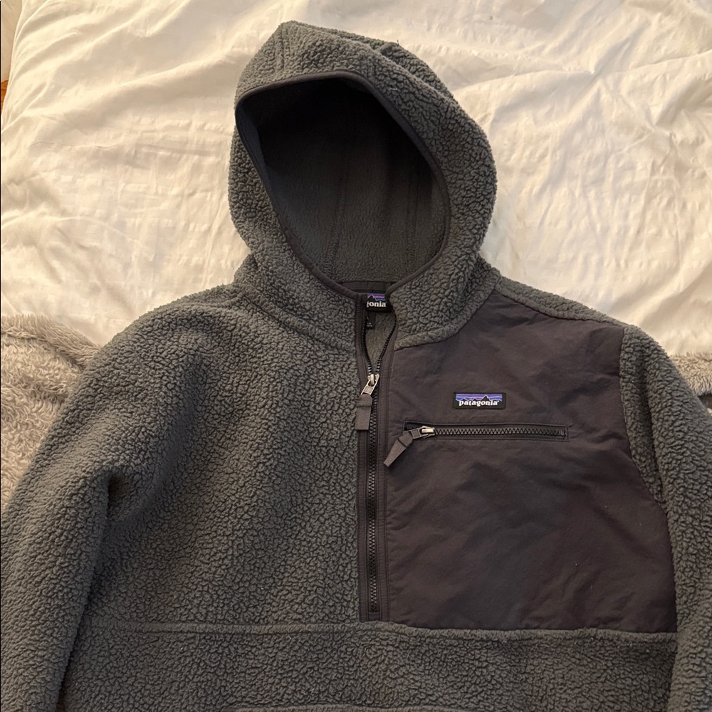 Patagonia Charcoal Fleece Hoodie